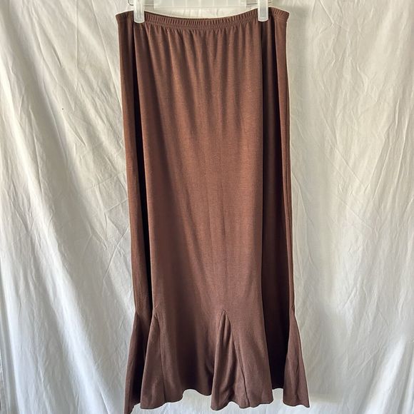 90s Vintage Fairy Skirt Medium Asymetrical Earthy Goblin Flowy Maxi Grunge Y2k - Picture 3 of 8